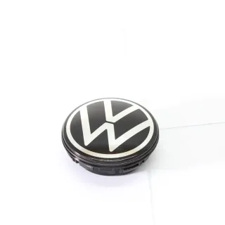 4x Original VW Dynamische Nabendeckel Polo Up! Black/Chrome 56mm NEU 2G0071213 - Bild 4