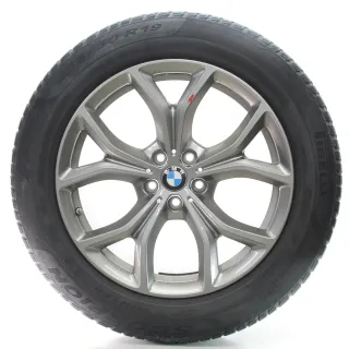 BMW X5 G05 X6 G06 Winterräder V-Speiche 735 Pirelli 265/50R19 110H DOT22 6883752 - Bild 2