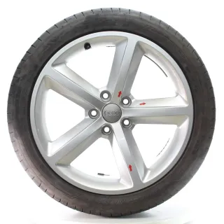Audi A6 S6 C6 4F Sommerräder 5-Arm-V-Design Dunlop 245/40ZR18 DOT23 4F0601025DC - Bild 3