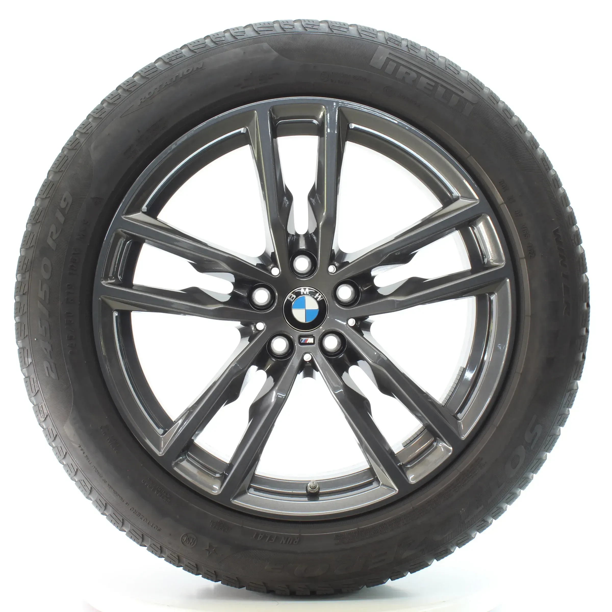 BMW X3 G01 X4 G02 Winterräder Doppelspeiche 698 M Pirelli 245/50R19 105V 8093921 - Bild 1