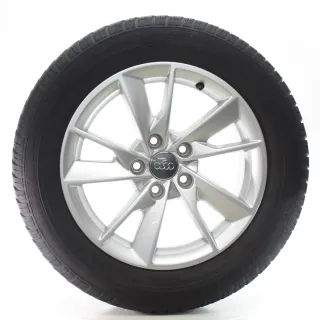 Audi A4 S4 8W Winterräder 5-Arm-Facetten Dunlop 205/60R16 92H 8W0601025B - Bild 1