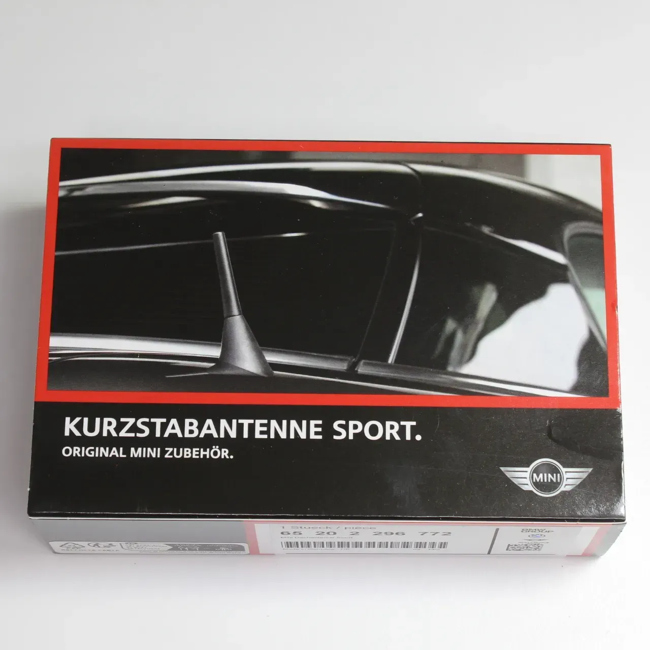 Original MINI Sport Antenne Stabantenne 83mm inkl. Adapter 65202296772 NEU - Bild 1