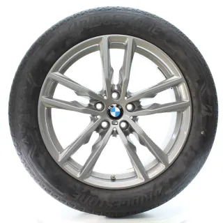 BMW X3 G01 X4 G02 Sommerräder Doppelspeiche 698 M Bridgestone 245/50R19 8746987 - Bild 1