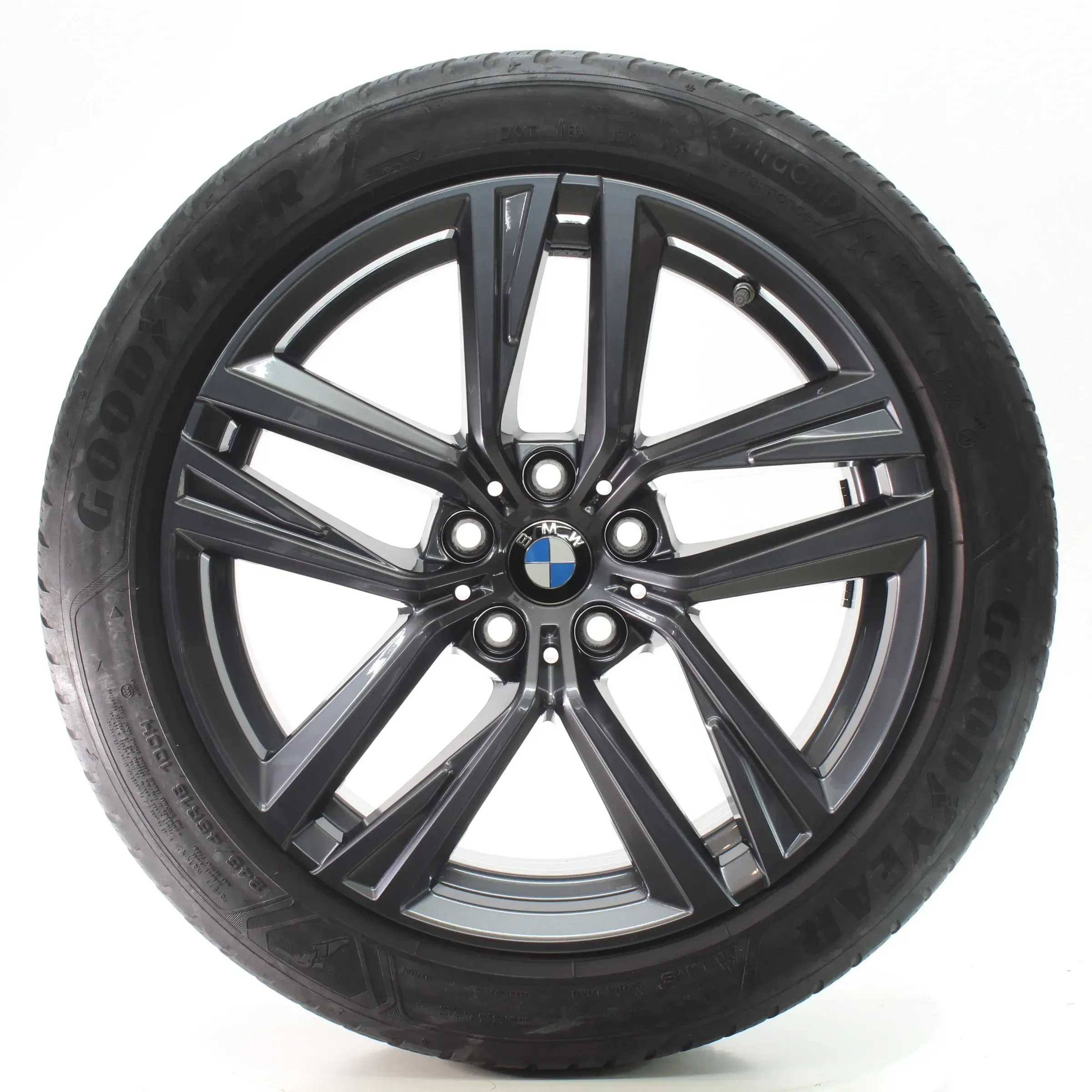 BMW 4er GC i4 G26 Winterräder Doppelspeiche 853 Goodyear 245/45R18 DOT23 6896768 - Bild 1