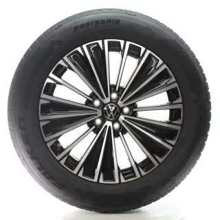 VW Tiguan CT1 Winterräder Napoli Schwarz Glanz Falken 235/55R18 DOT24 571601025K - Bild 3