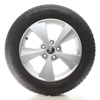 Skoda Octavia III 5E3 Winterräder 5-Speichen Continental 205/60R16 5E0601025C - Bild 3