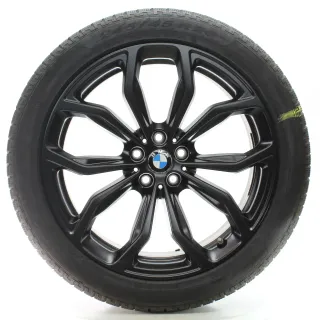 BMW X3 G01 X4 G02 Winterräder Y-Speiche 695 Schwarz Pirelli 245/45R20 6881208 - Bild 2