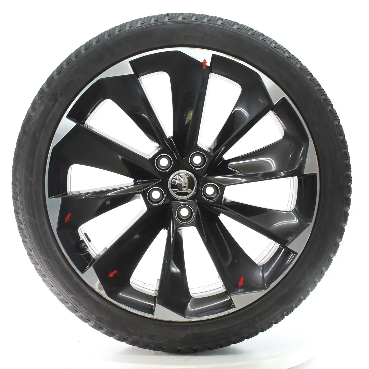 Skoda Superb III 3V Winterräder Supernova Schwarz Glanz 235/40R19 3V0601025S - Bild 1
