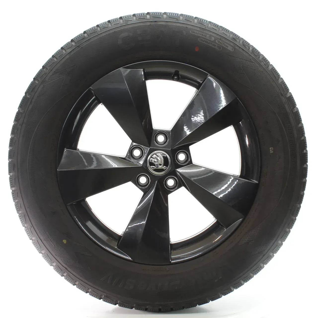 Skoda Kodiaq NS6 Winterräder 5-Arm-Rotor Schwarz 215/65R17 DOT25 565601025AA - Bild 1