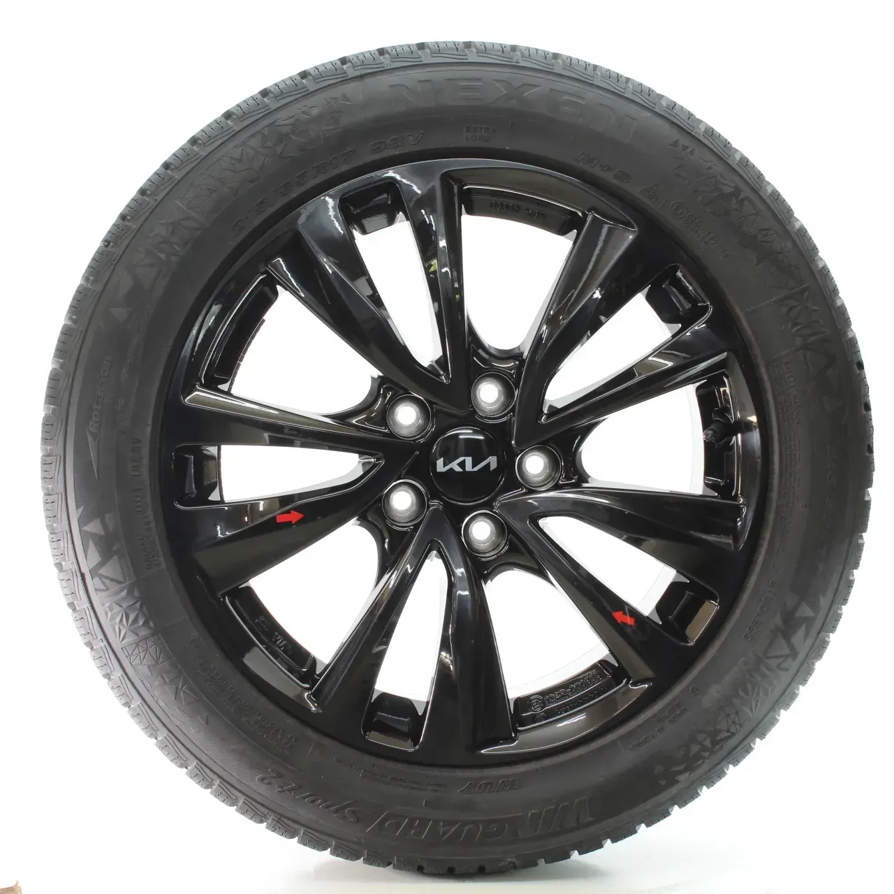 KIA Niro DE SG2 Winterräder 5-Doppelspeichen Nexen 215/55R17 DOT25 KBA49962 - Bild 1