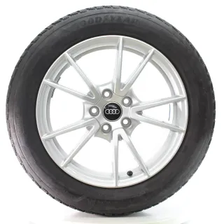 Audi A5 S5 FU5 Winterräder 5-Doppelspeichen Goodyear 215/55R17 DOT24 8B3601025A - Bild 1