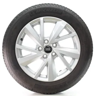 Audi Q2 GAB Winterräder 5-V-Speichen-Design Michelin 215/55R17 DOT25 81A601025C - Bild 1