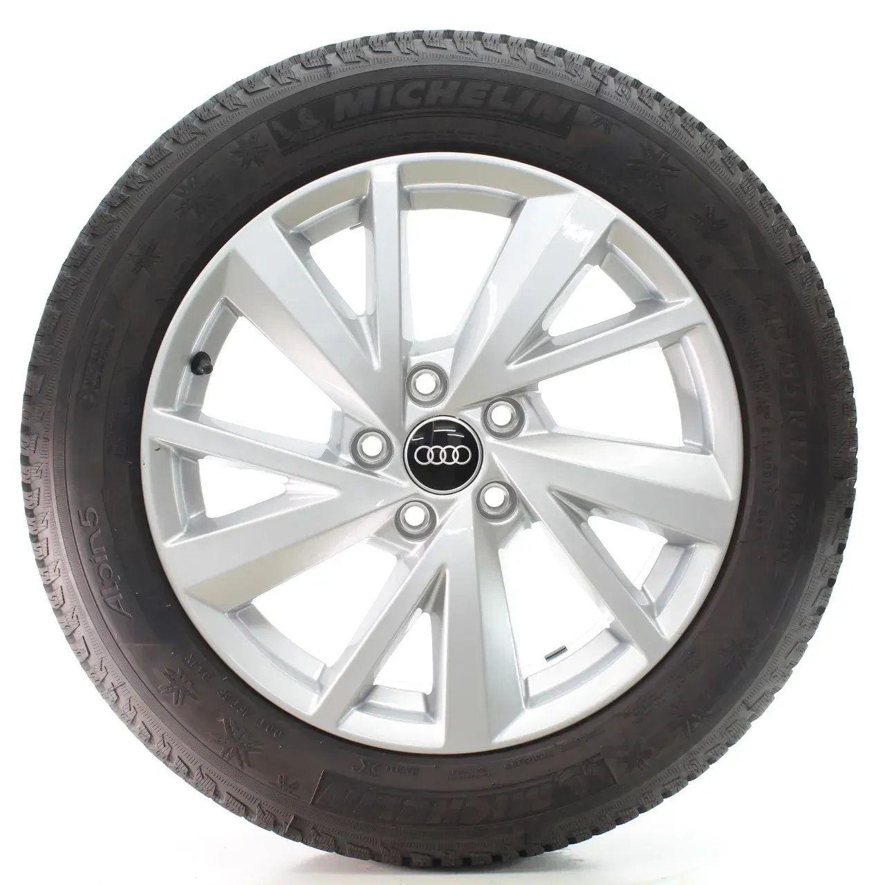 Audi Q2 GAB Winterräder 5-V-Speichen-Design Michelin 215/55R17 DOT25 81A601025C - Bild 1