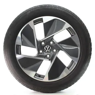 VW ID.3 E11 Winterräder East Derry Grau Glanz Bridgestone 215/55R18 10A601025C - Bild 1