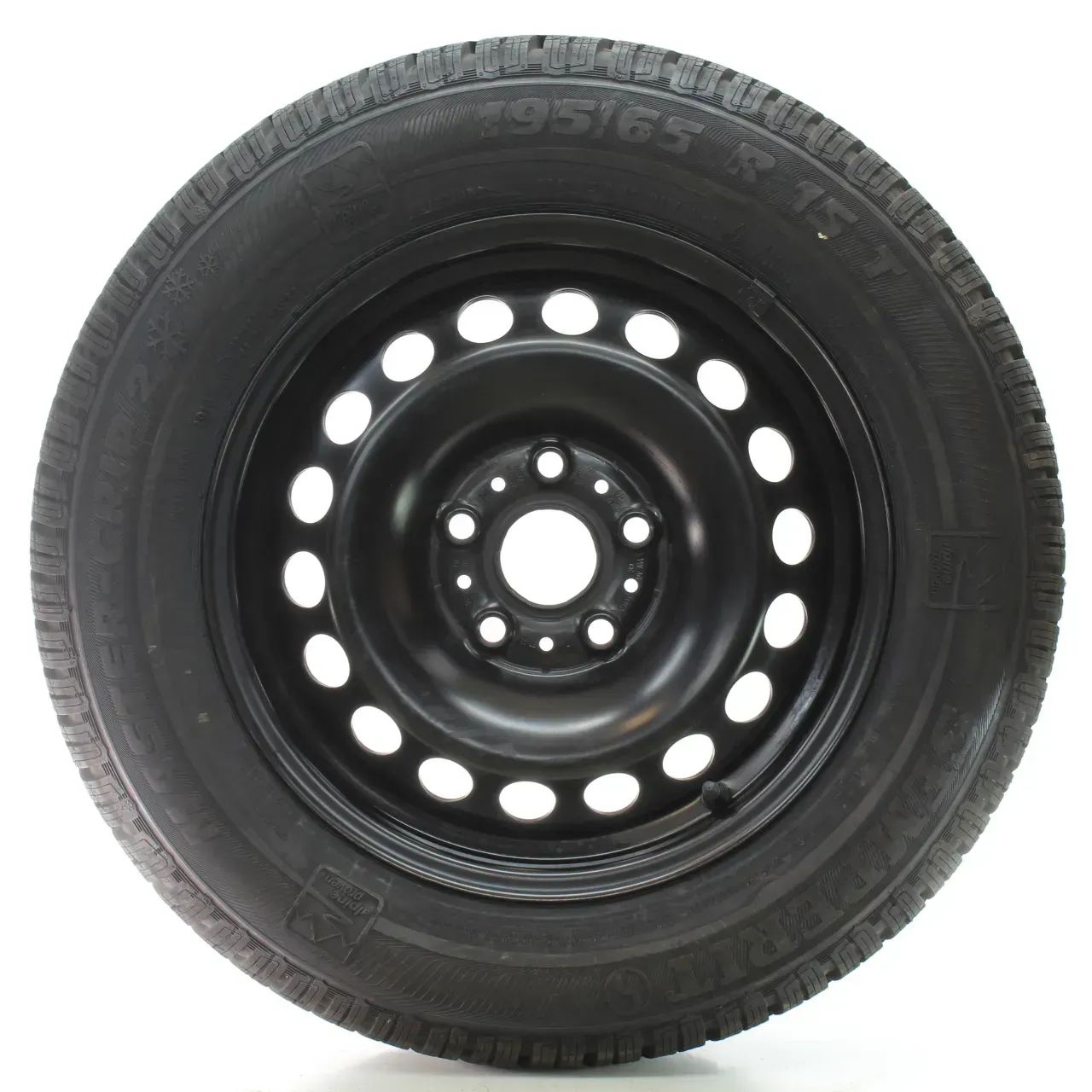 VW Golf 7 5G Seat Leon Winterräder Stahl Semperit 195/65R15 91T 5Q0601027BA/AT - Bild 1