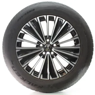 VW Tiguan CT1 Winterräder Napoli Schwarz Glanz Falken 235/55R18 DOT24 571601025K - Bild 2