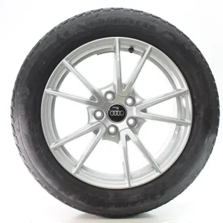 Audi A5 S5 F5 Winterräder 5-Doppelspeichen Goodyear 215/55R17 DOT24 8B3601025A - Bild 4