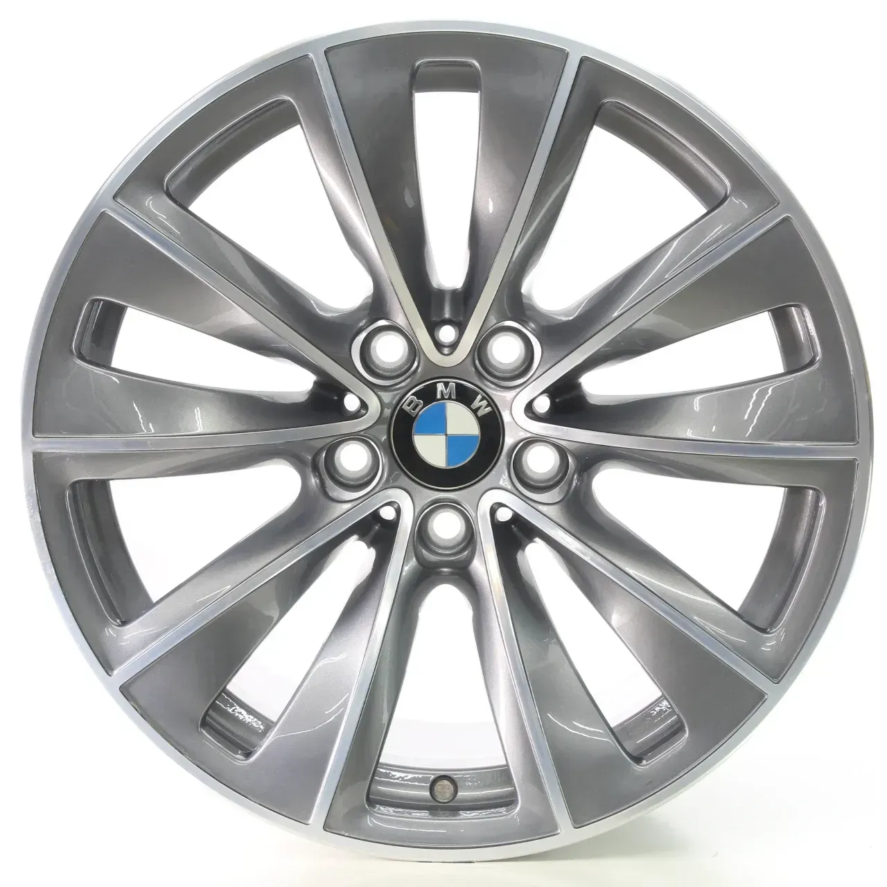 BMW 5er E60 Alufelge Doppelspeiche 247 Ferricgrey 9Jx18 ET32 36116777351 - Bild 1