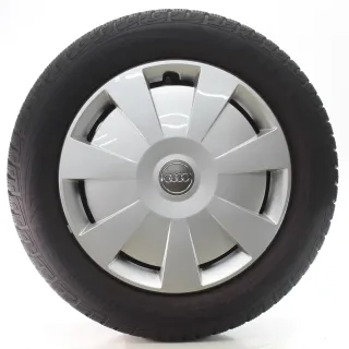 Audi A3 Cabrio Limousine 8V Winterräder Stahl Goodyear 205/55R16 91H 8V0601027A - Bild 1