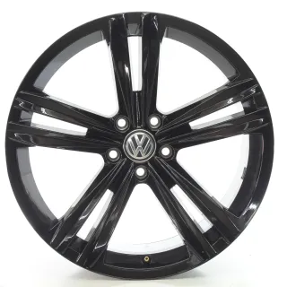 VW Tiguan Allspace R-Line Alufelgensatz Sebring Schwarz 8,5Jx19 ET38 5NN601025R - Bild 1