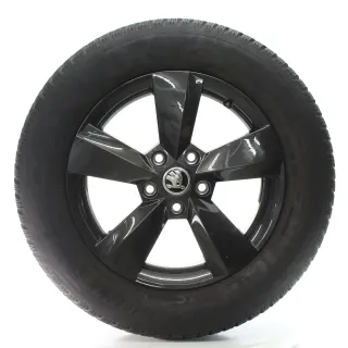 Skoda Karoq ND7 Winterräder Nanuq Schwarz Dunlop 215/60R16 DOT23 57A601025S-T - Bild 1