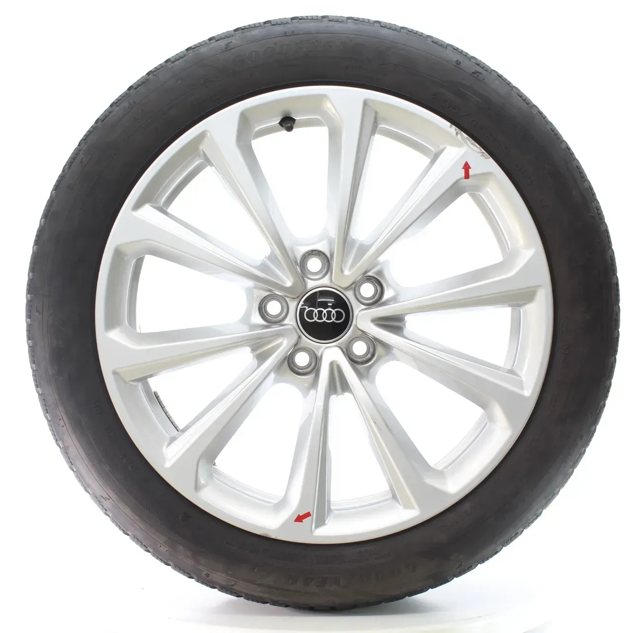 Audi A5 S5 FU Winterräder 5-Doppelspeichen Goodyear 235/45R18 DOT25 8B3601025D - Bild 1
