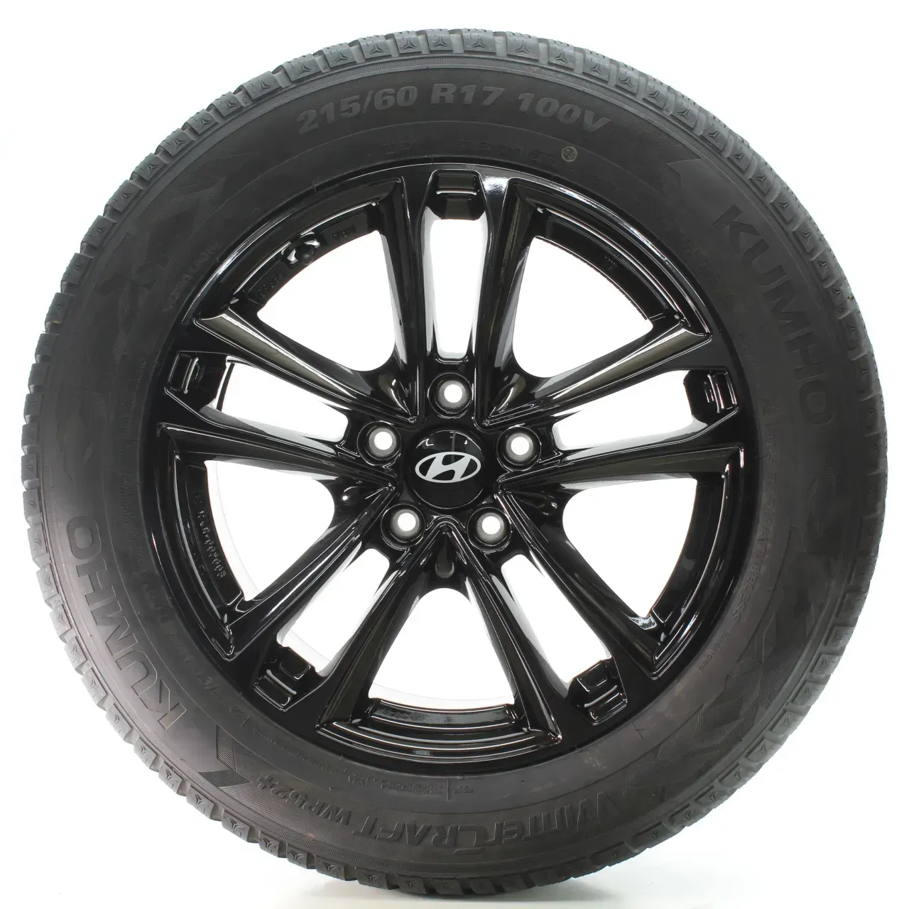 Hyundai Tucson TL iX35 EL Winterräder Schwarz Kumho 215/60R17 DOT25 KBA53968 - Bild 1
