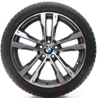 BMW X5 F15 X6 F16 Winterräder M Doppelspeiche 468 275/40-315/35R20 7846788-9 - Bild 2