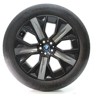 BMW IX I20 Winterräder Aerodynamikrad 1011 Goodyear 255/50R21 109H DOT24 5A02655 - Bild 1
