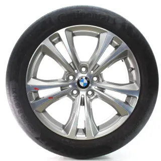 BMW X1 F48 X2 F39 Sommerräder Doppelspeiche 568 Conti 225/50R18 DOT22 6856069 - Bild 2
