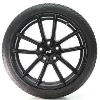 Hyundai i30 i30N PD Winterräder Borbet Schwarz Dunlop 225/40R18 DOT23 KBA53398 - Bild 4