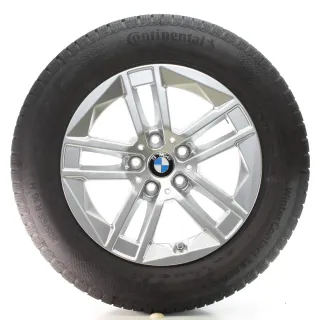 BMW 2er AT U06 Winterräder Doppelspeiche 186 Continental 205/65R16 DOT25 6888838 - Bild 1