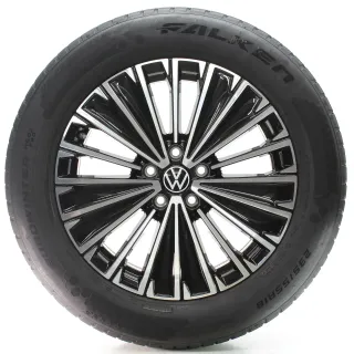 VW Tiguan CT1 Winterräder Napoli Schwarz Glanz Falken 235/55R18 DOT24 571601025K - Bild 4