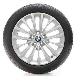 BMW 5er G30 G31 Winterräder W-Speiche 632 Pirelli 245/45R18 100V DOT24 6863418 - Bild 1
