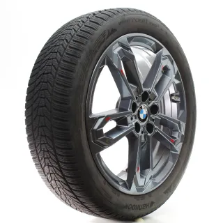 BMW X1 U11 X2 U10 Winterräder Doppelspeiche 1041 Hankook 195/55R19 DOT24 5A661A8 - Bild 6