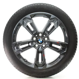 BMW X1 U11 X2 U10 Winterräder Doppelspeiche 1041 Hankook 195/55R19 DOT24 5A661A8 - Bild 2