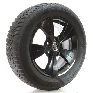 Skoda Octavia IV NX Winterräder 5-Speichen Semperit 205/60R16 DOT23 5E3601025AA - Bild 6