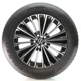 VW Tiguan CT1 Winterräder Napoli Schwarz Glanz Falken 235/55R18 DOT24 571601025K - Bild 4