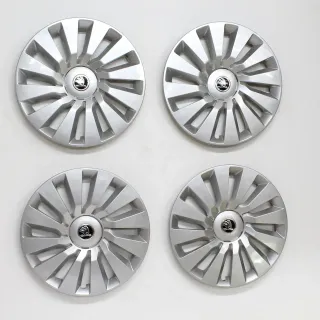 Skoda Octavia 3 5E 16 Zoll Radkappen Radzierblenden Original 5E0601147G 4Stk - Bild 1