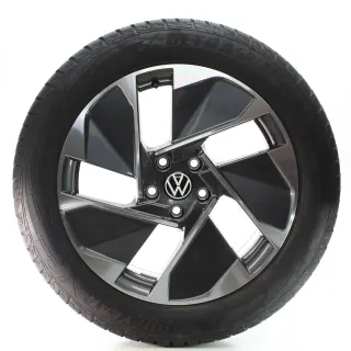 VW ID.3 E11 E12 Winterräder East Derry Grau Glanz Goodyear 215/55R18 10A601025G - Bild 2