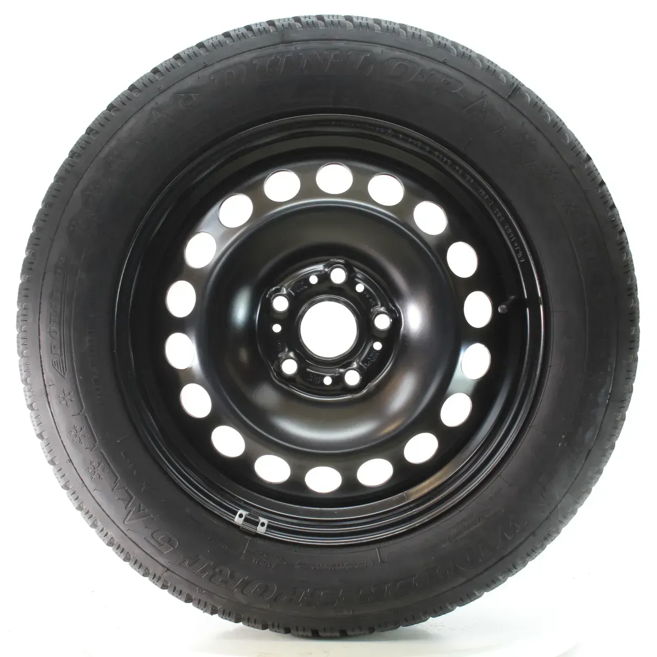 VW Touran 5T1 Winterräder Stahl Dunlop 205/60R16 96H DOT24 5QA601027C - Bild 1