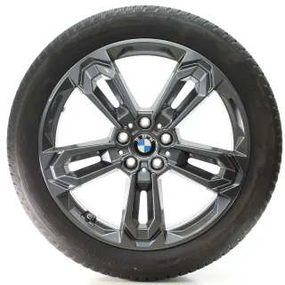 BMW X1 U11 X2 U10 Winterräder Doppelspeiche 1041 Hankook 195/55R19 DOT24 5A661A8 - Bild 1