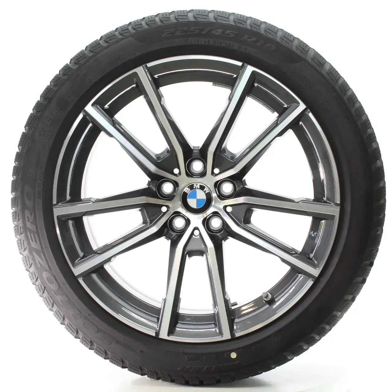 BMW 3er G20 G21 Winterräder V-Speiche 780 Pirelli 225/45R18 95H DOT25 6883522 - Bild 1