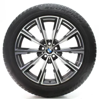 BMW X5 G05 X6 G06 Winterräder Sternspeiche 740 M Pirelli 275/45R20 DOT24 8071996 - Bild 1