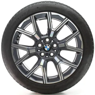 BMW 1er F70 2er F74 Winterräder Y-Speiche 974 Goodyear 225/45R18 DOT25 5A45266 - Bild 1