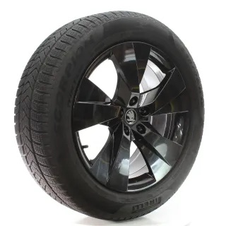 Skoda Elroq Enyaq Winterräder 5-Speichen Pirelli 235/55R19 DOT25 5LA601025CN - Bild 6