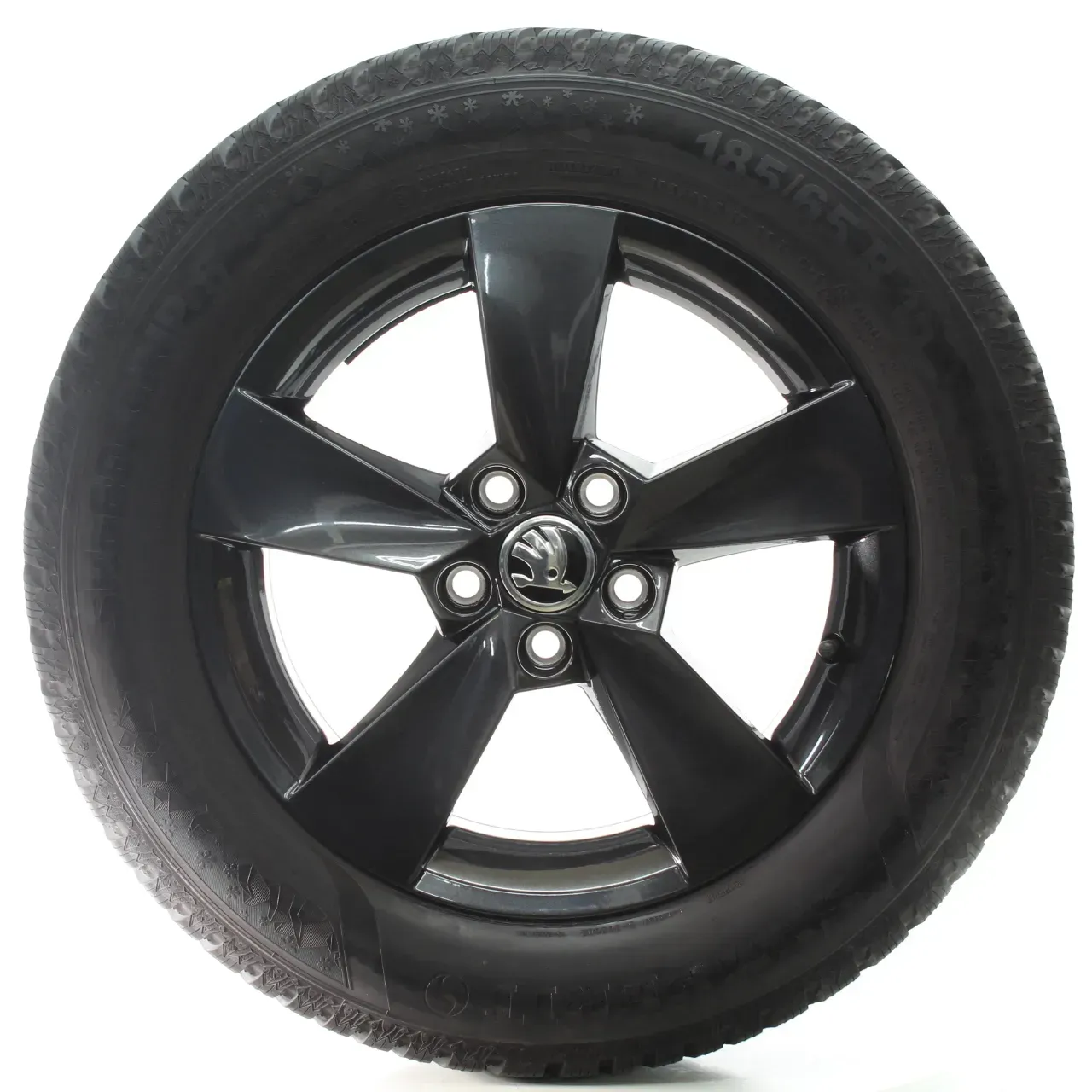 Skoda Fabia IV PJ Winterräder 5-Speichen Grau Semperit 185/65R15 88T 6VA601025 - Bild 1
