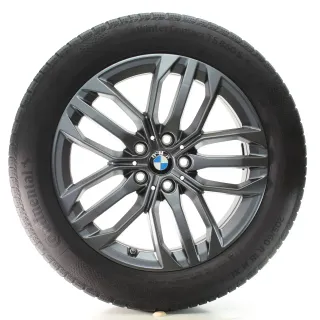 BMW X1 U11 X2 U10 Winterräder Doppelspeiche 879 Conti205/60R18 DOT25 6898046 - Bild 2