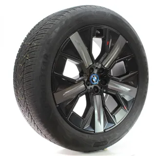BMW IX I20 Winterräder Aerodynamikrad 1011 Goodyear 255/50R21 109H DOT24 5A02655 - Bild 6