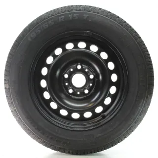 VW Golf 7 5G Seat Leon Winterräder Stahl Semperit 195/65R15 91T 5Q0601027BA/AT - Bild 1